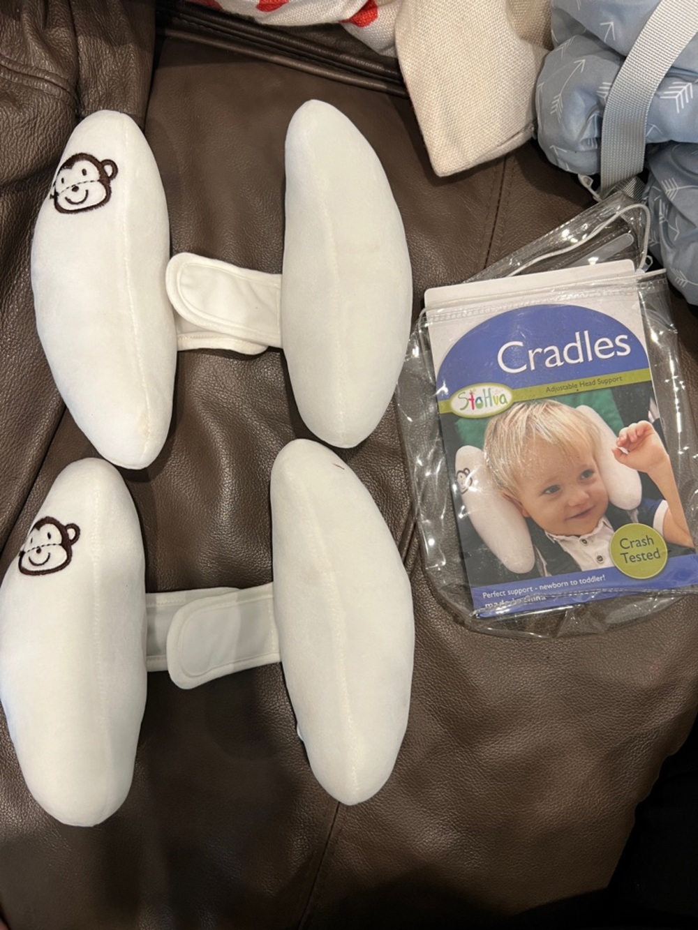 Disney White Infant Head Support Pillow Set